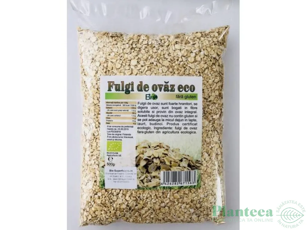 Fulgi ovaz fara gluten eco 500g - DECO ITALIA
