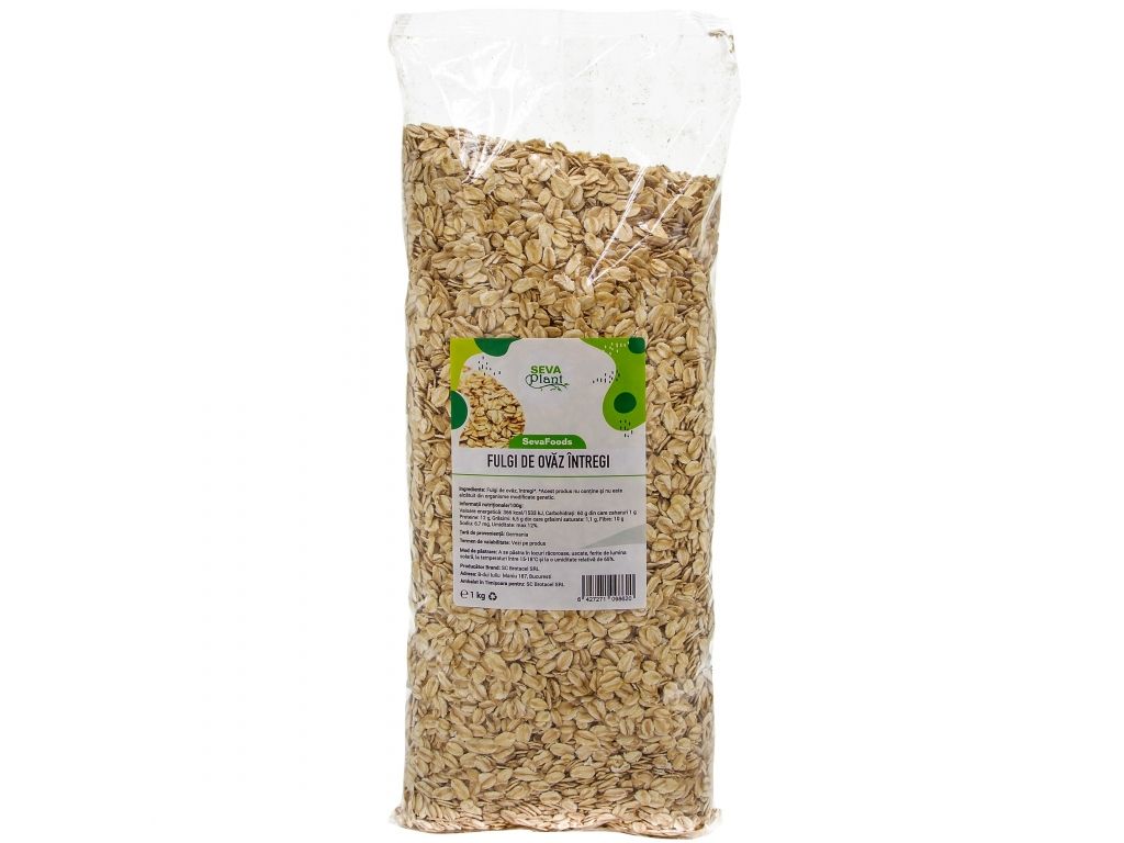 Fulgi ovaz mari 1kg - SEVA FOOD