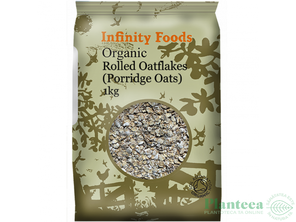 Fulgi ovaz fini eco 1kg - INFINITY FOODS