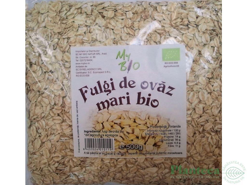 Fulgi ovaz mari eco 500g - MY BIO