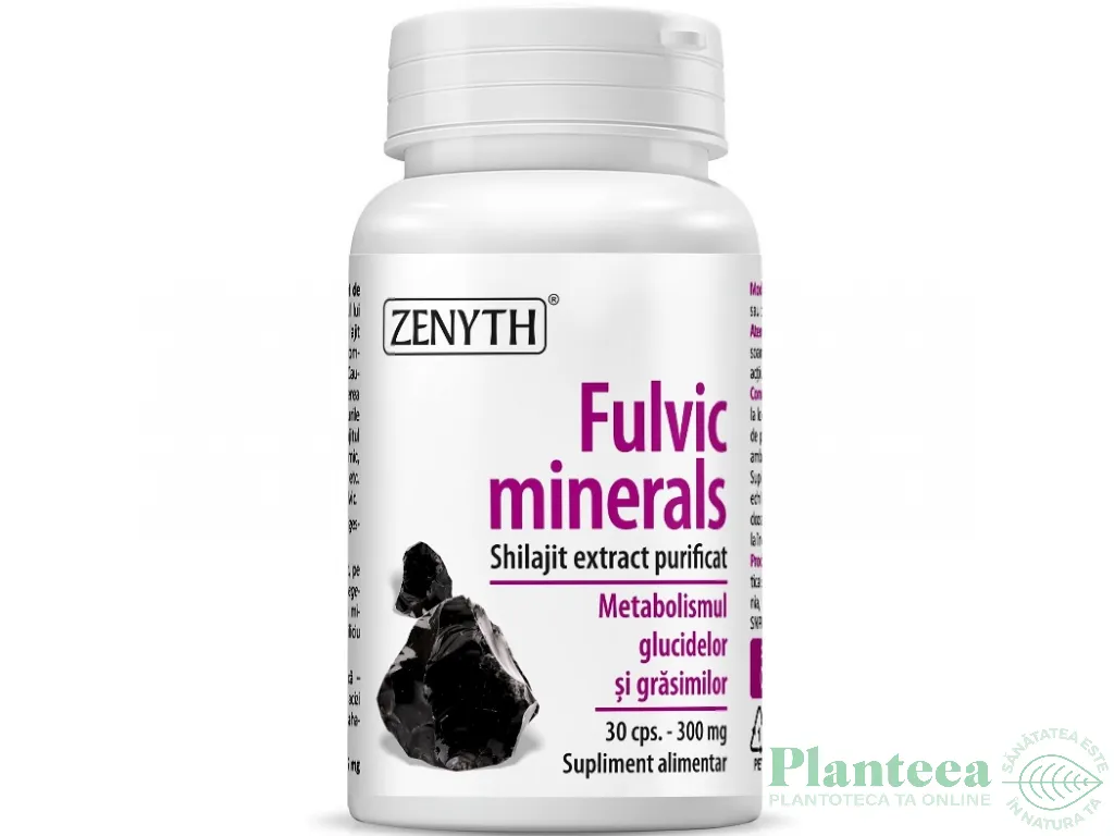 Fulvic minerals [Shilajit extract] 30cps - ZENYTH