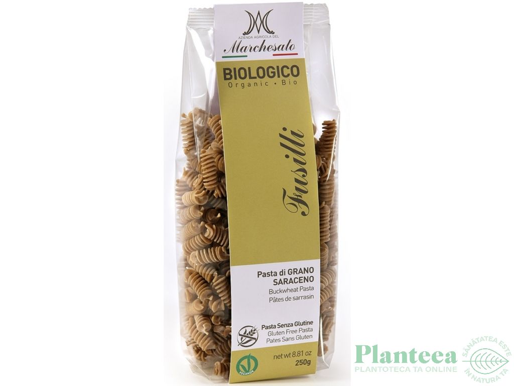 Paste fusilli hrisca fara gluten bio 250g - MARCHESATO