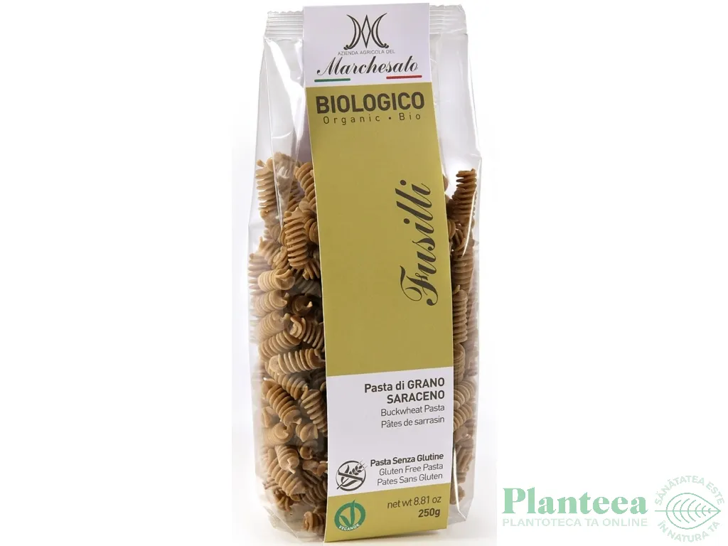 Paste fusilli hrisca fara gluten bio 250g - MARCHESATO