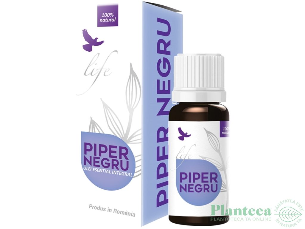 Ulei esential integral piper negru 10ml - LIFE