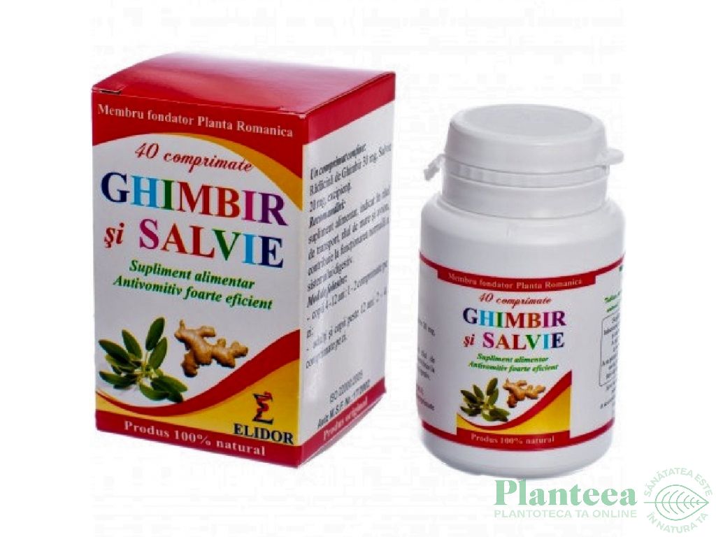 Ghimbir salvie 40cp - ELIDOR