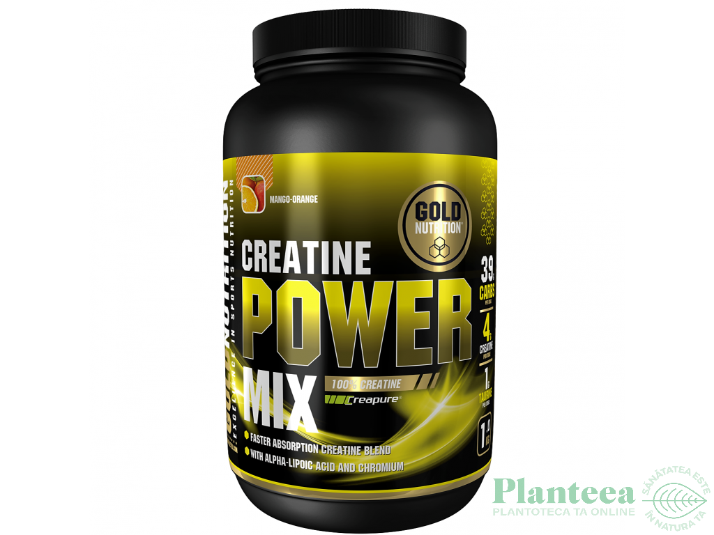 Creatina power mix portocale mango pulbere 1kg - GOLD NUTRITION