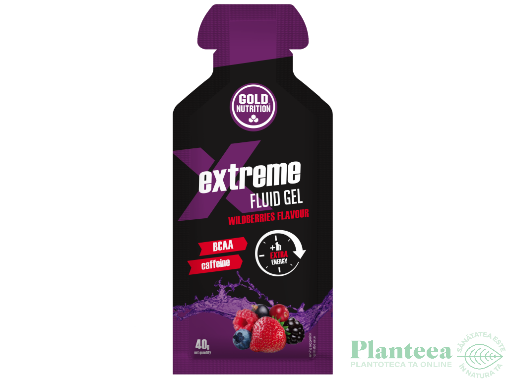 Gel energizant fructe padure Extreme 40g - GOLD NUTRITION