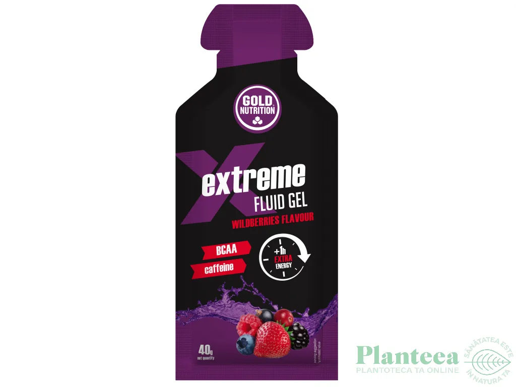 Gel energizant fructe padure Extreme 40g - GOLD NUTRITION