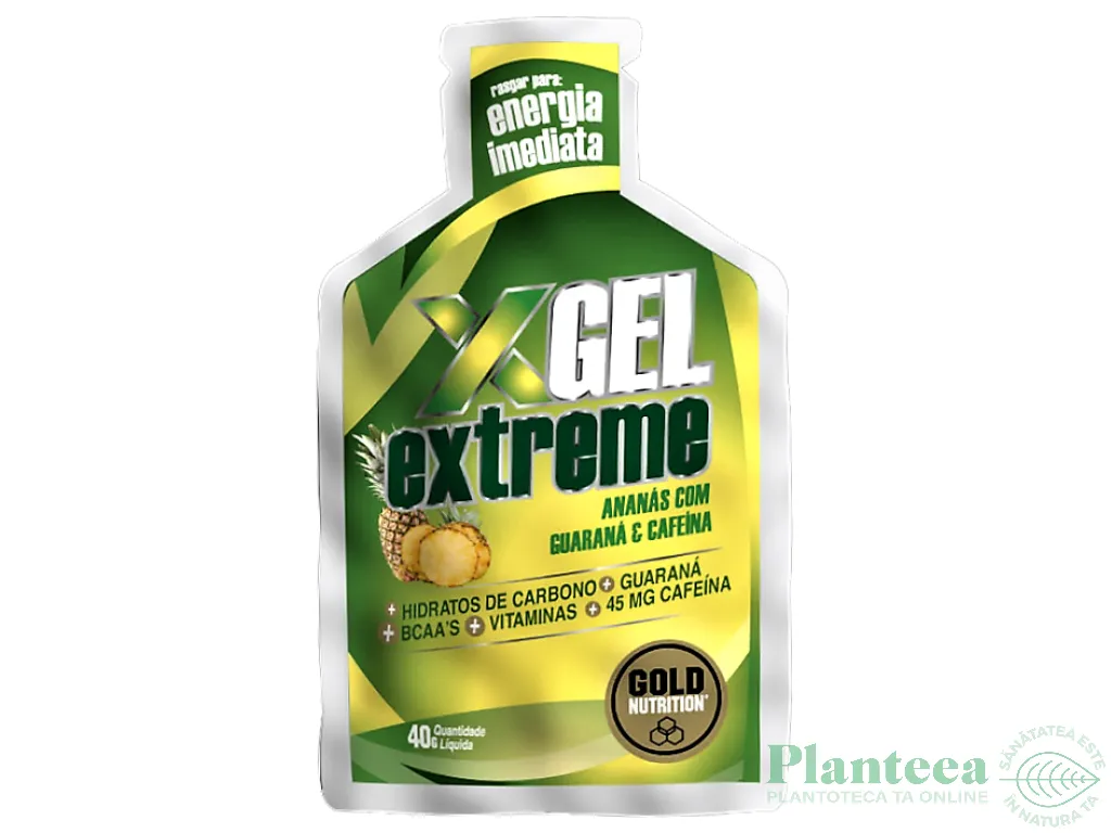 Gel energizant guarana ananas Extreme 40g - GOLD NUTRITION