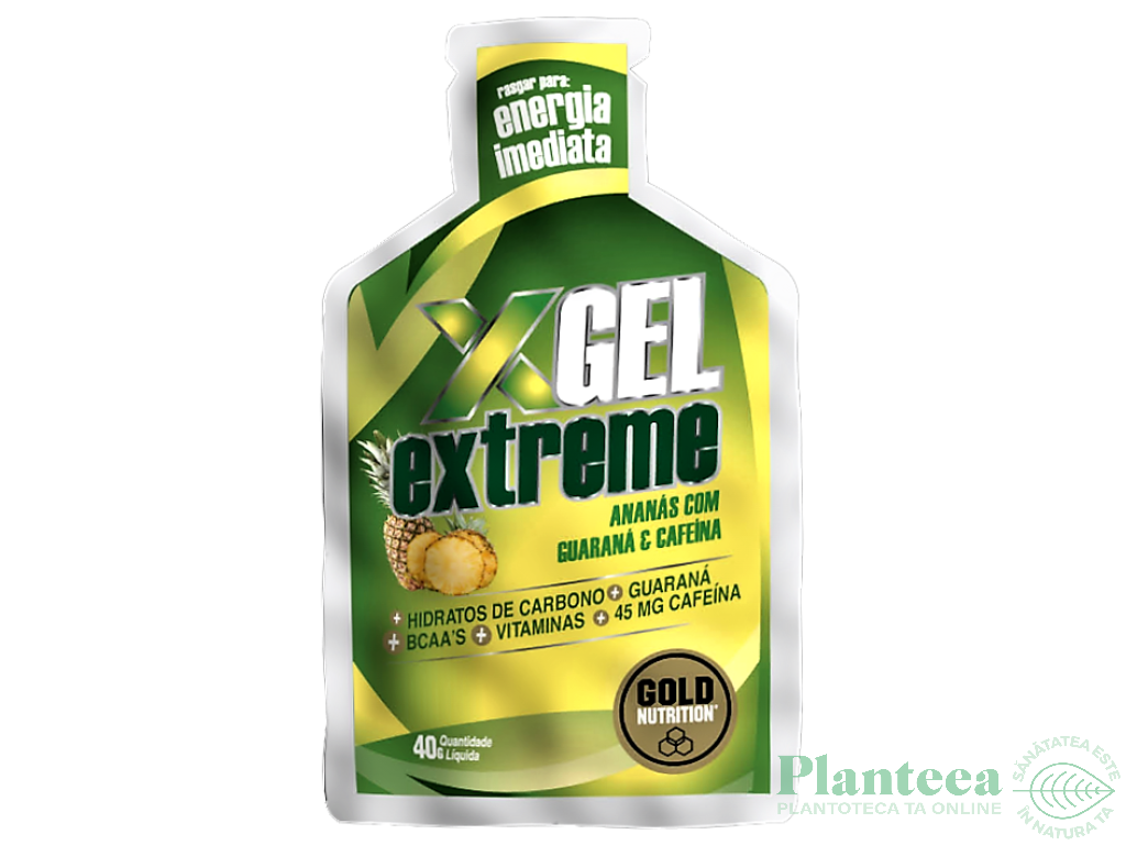 Gel energizant guarana ananas Extreme 40g - GOLD NUTRITION