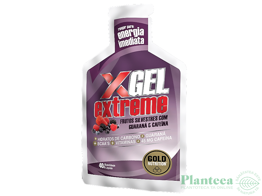 Gel energizant guarana fructe padure Extreme 40g - GOLD NUTRITION