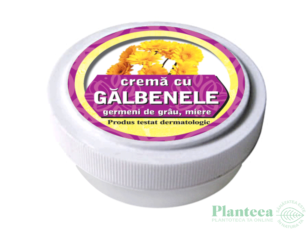 Crema galbenele germeni grau miere 20g - MANICOS