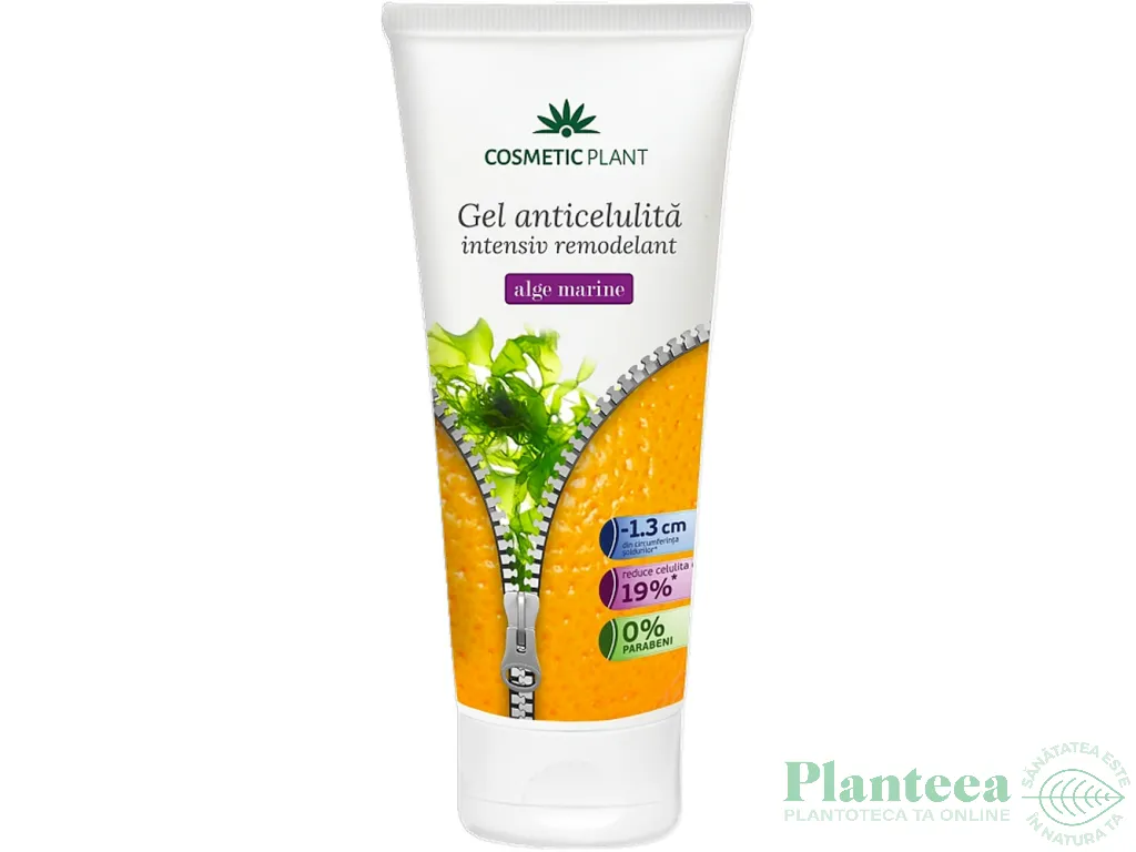 Gel anticelulita intensiv remodelant alge marine 200ml - COSMETIC PLANT