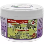 Gel anticelulitic termoactiv ginkgo biloba FaviCelusal 300ml - FAVISAN