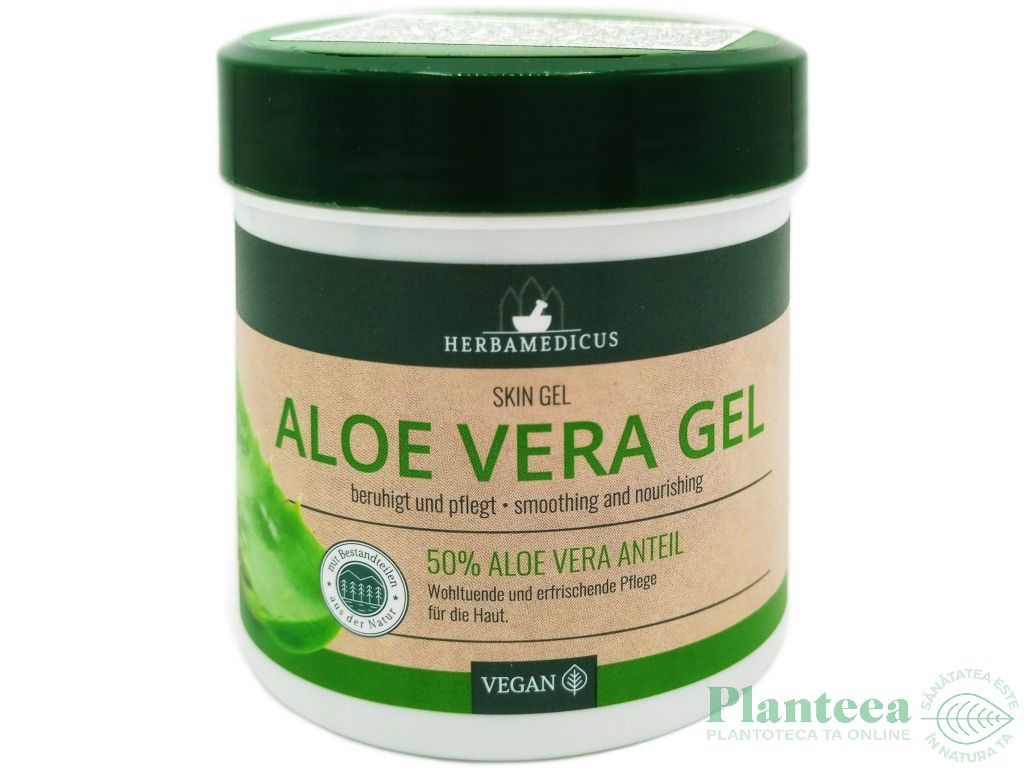 Gel aloe vera 50% vegan 250ml - HERBAMEDICUS