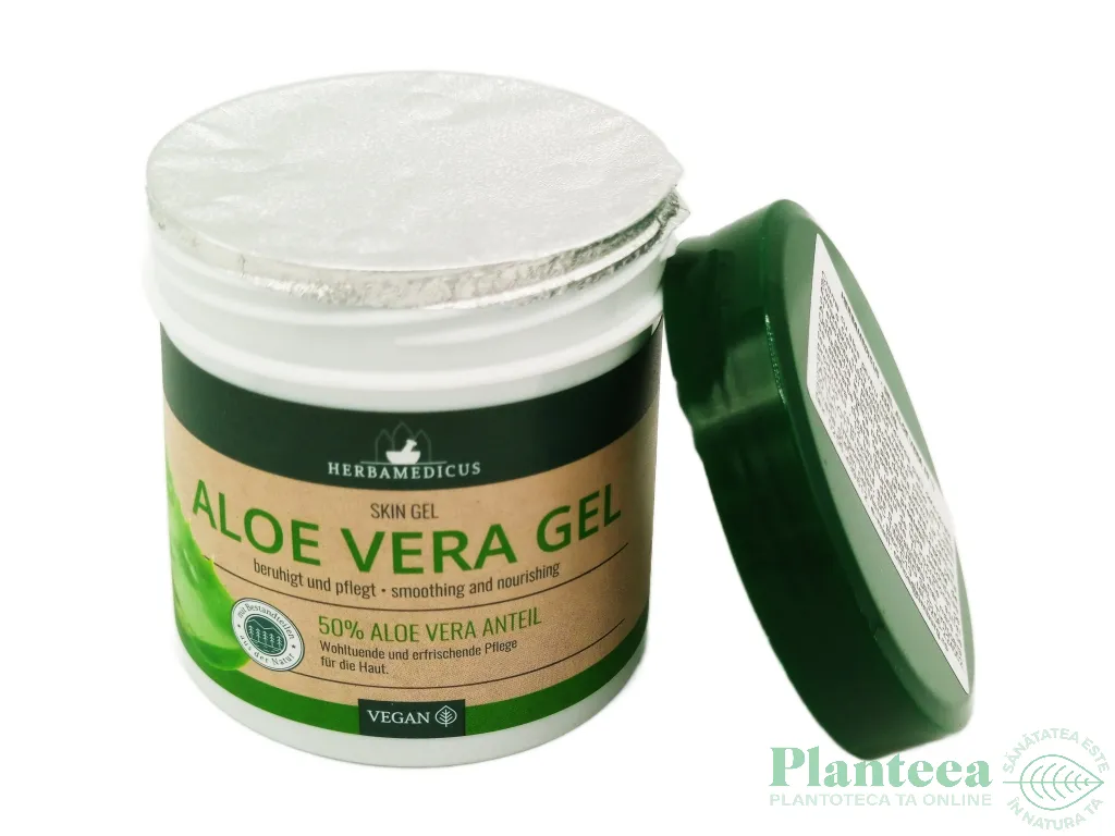Gel aloe vera 50% vegan 250ml - HERBAMEDICUS