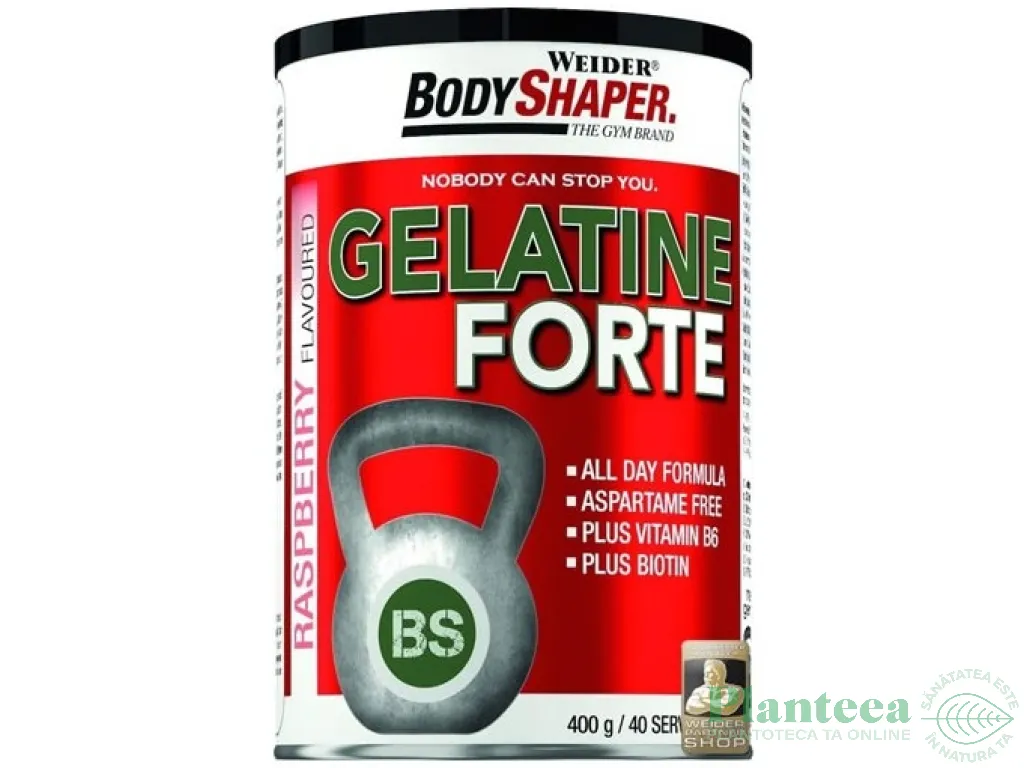 Gelatina forte zmeura 400g - BODY SHAPER