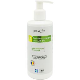 Gel curatare fata corp sulf 3% piele seboreica normala DermoTis 300ml - TIS