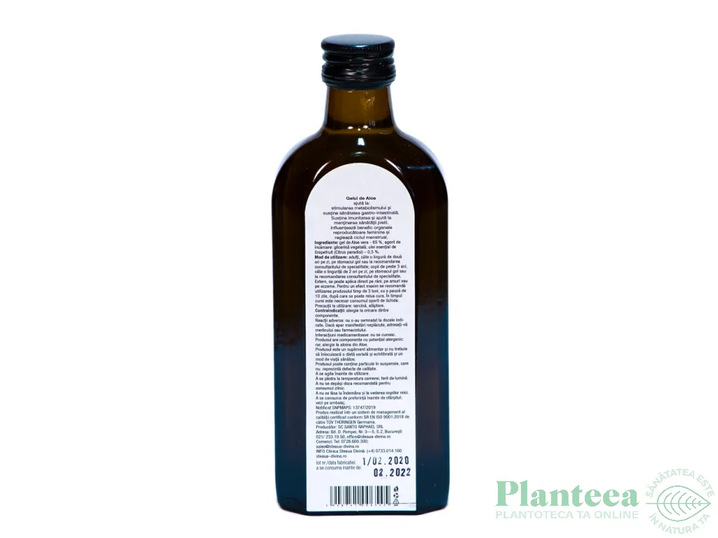 Suc gel aloe vera 250ml - SANTO RAPHAEL
