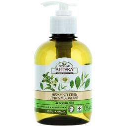 Gel curatare ten normal gras Ceai verde Ginkgo biloba 270ml - ZELENAYA APTEKA