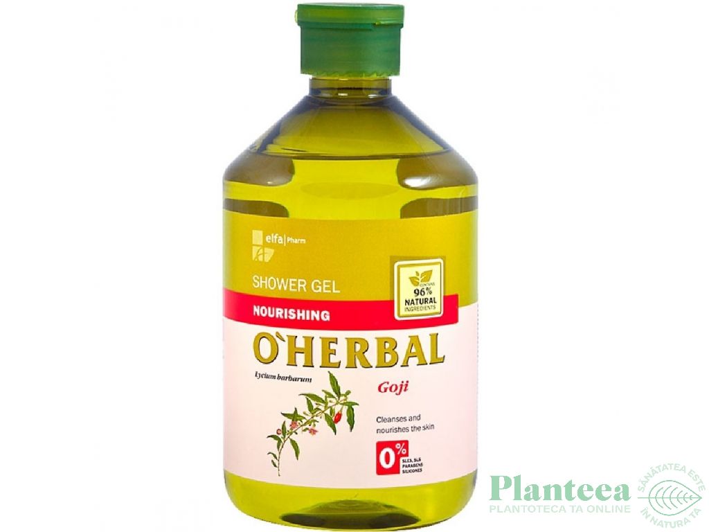 Gel dus nutritiv extract goji 500ml - O`HERBAL