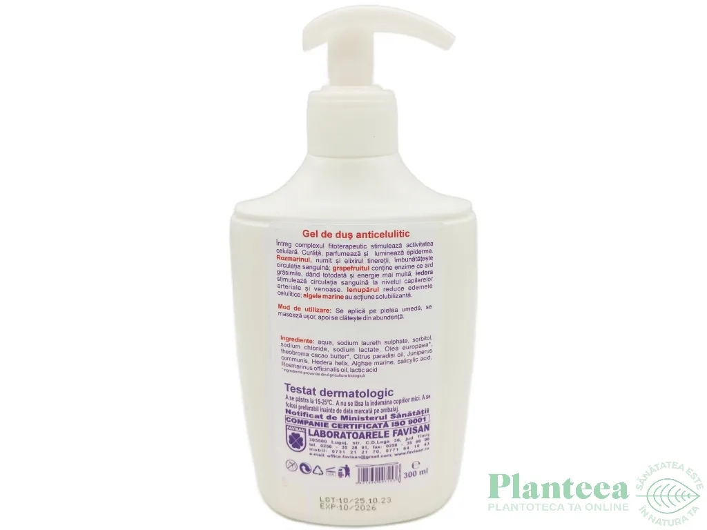Gel dus baie AntiCelulitic Celusal 300ml - FAVISAN