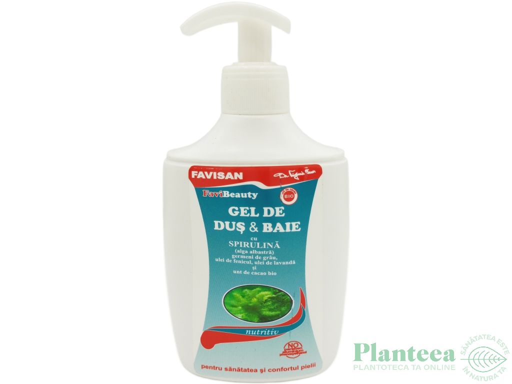 Gel dus baie Nutritiv spirulina 300ml - FAVISAN