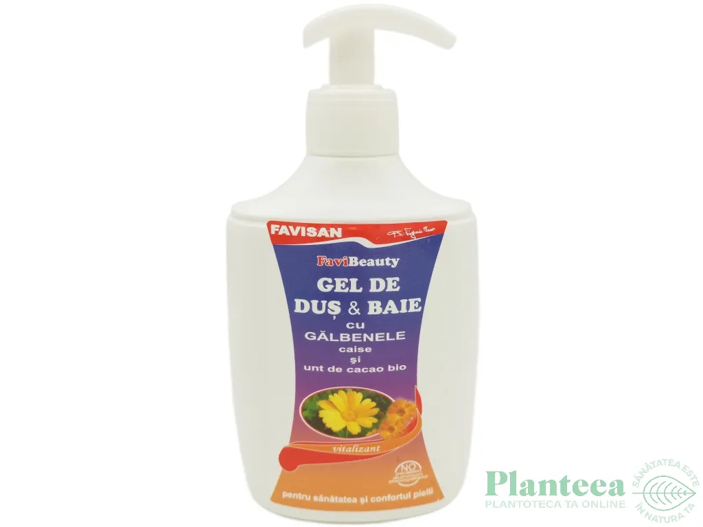 Gel dus baie Vitalizant galbenele caise 300ml - FAVISAN