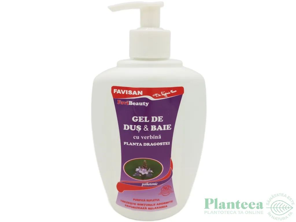 Gel dus baie Psihotonic verbina 300ml - FAVISAN