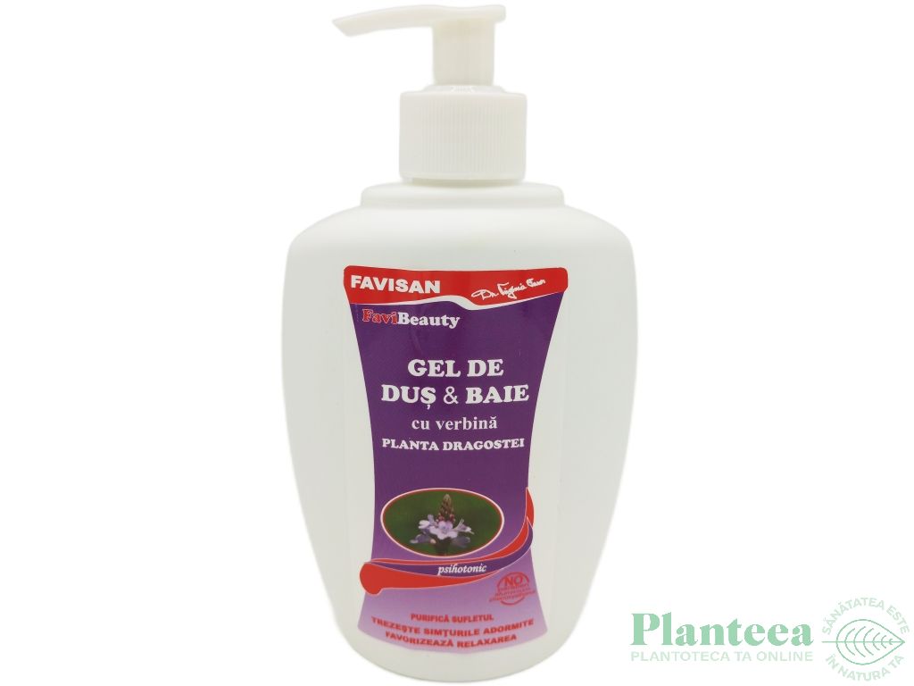Gel dus baie Psihotonic verbina 300ml - FAVISAN