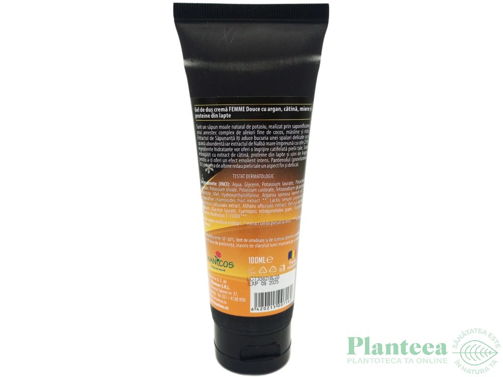 Gel dus crema miere argan catina Femme Douce 100ml - VERRE DE NATURE
