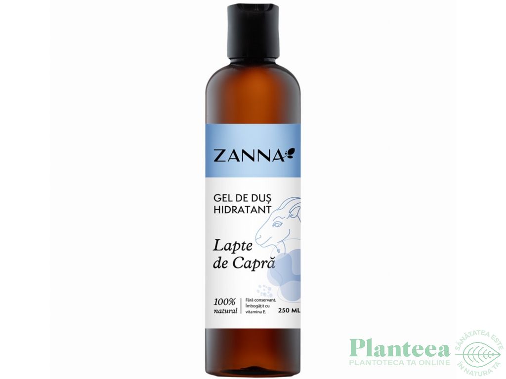 Gel dus hidratant lapte capra 250ml - ZANNA