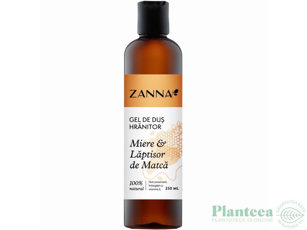 Gel dus hranitor miere laptisor matca 250ml - ZANNA