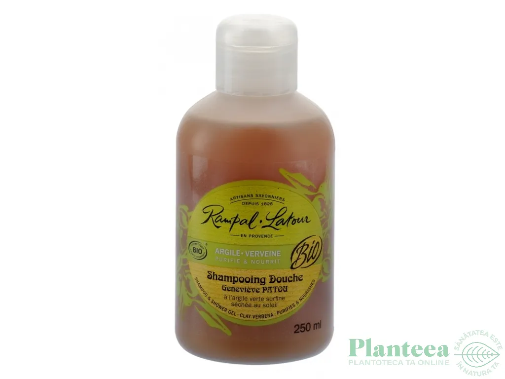 Gel dus sampon argila verbina 250ml - RAMPAL LATOUR