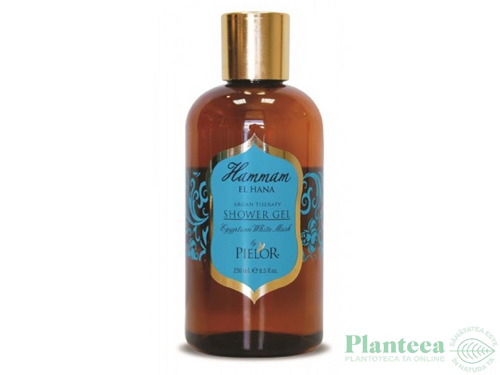 Gel dus ulei argan Egyptian White Musk 250ml - HAMMAM EL HANA