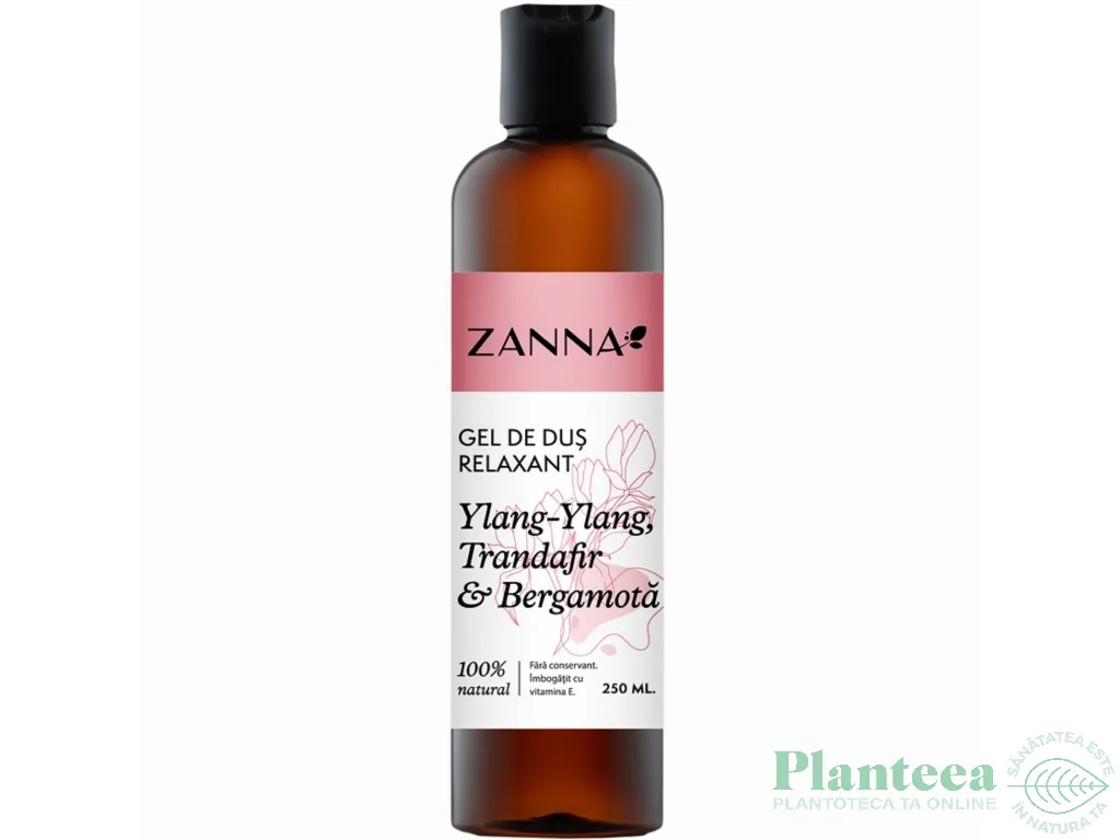 Gel dus relaxant ylang ylang bergamota 250ml - ZANNA