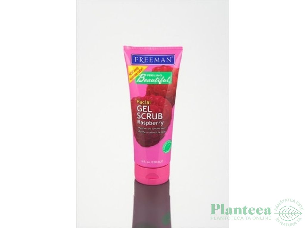 Gel exfoliant zmeura aloe vera 150g - FREEMAN