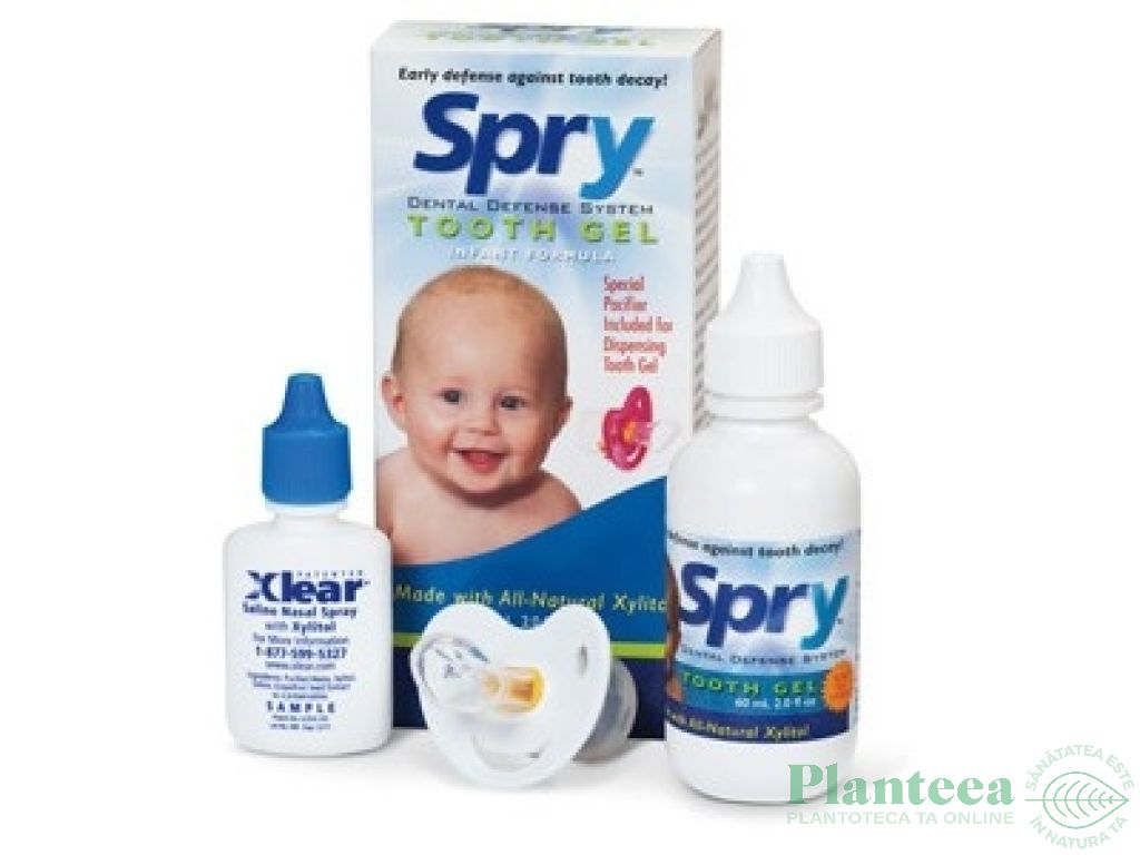 Set Kid`s xylitol [gel gingii+suzeta+picaturi nazale] 3b - SPRY