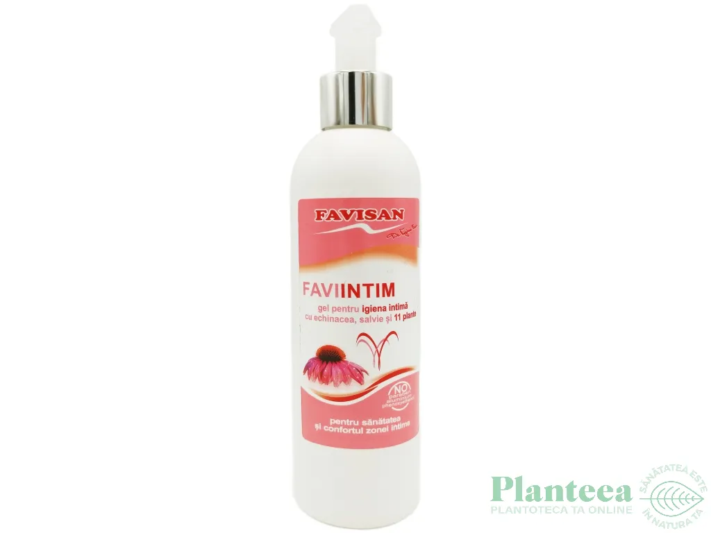 Gel igiena intima echinaceea salvie 11plante FaviIntim 250ml - FAVISAN