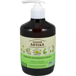 Sapun lichid igiena intima ulei arbore ceai antibacterian 370ml - ZELENAYA APTEKA