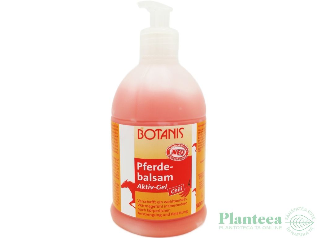 Gel puterea calului aktiv chilli pompita 500ml - BOTANIS