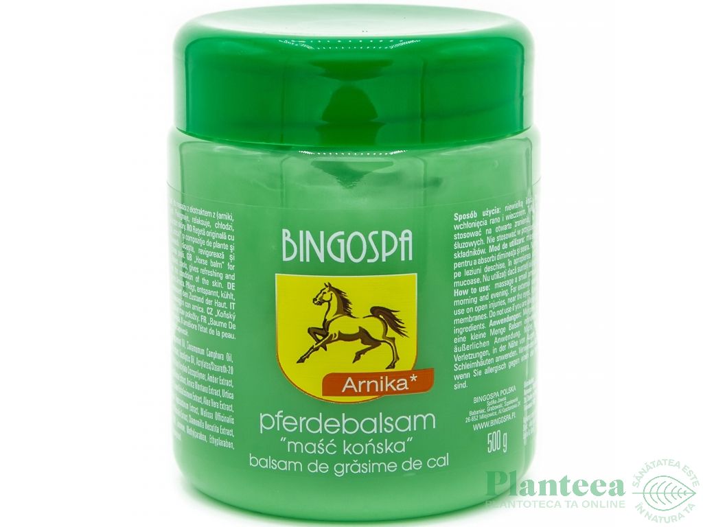 Gel puterea calului arnica 500ml - BINGO SPA