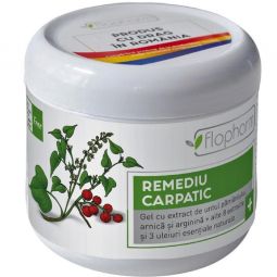 Gel Remediu Carpatic untul pamantului arnica arginina uleiuri esentiale 250ml - FLOPHARM