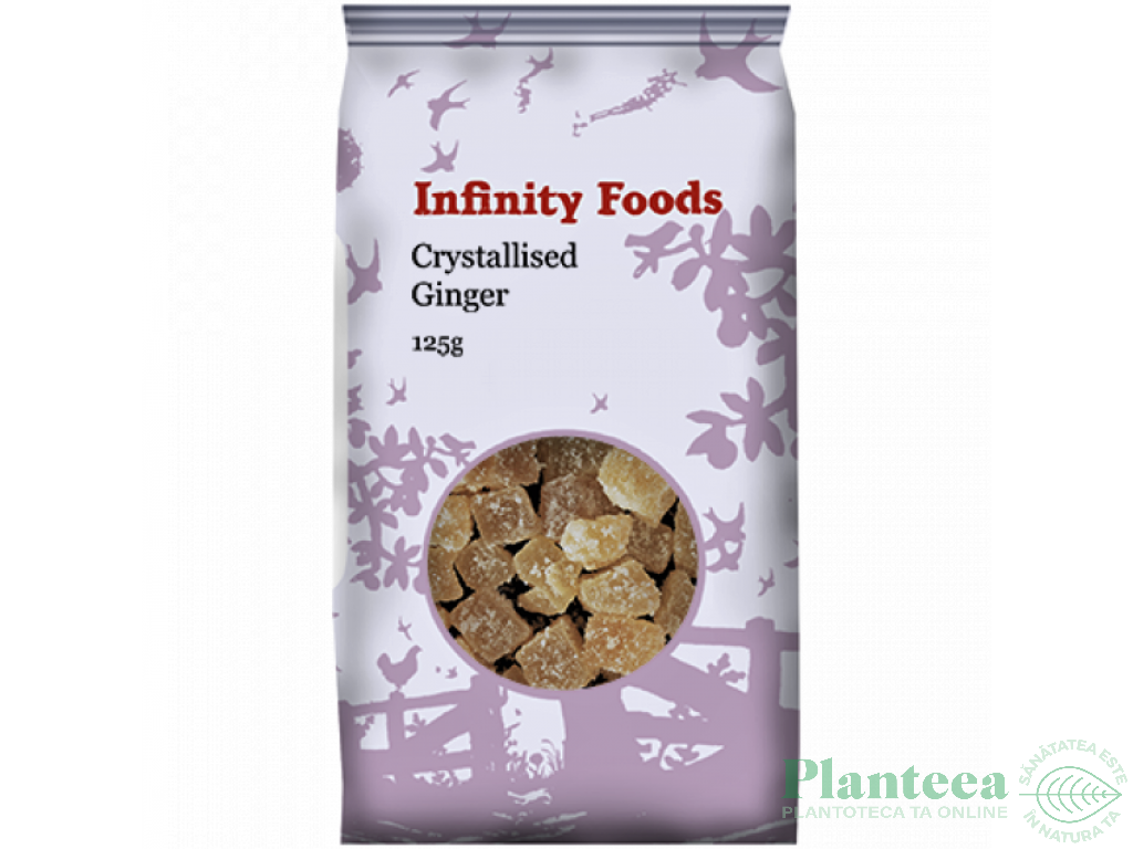 Ghimbir confiat bucati conventional 125g - INFINITY FOODS