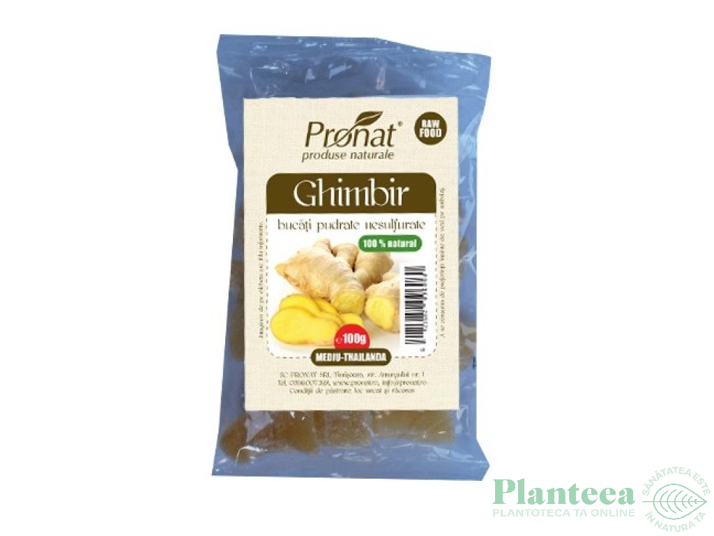 Ghimbir confiat bucati 100g - PRONAT