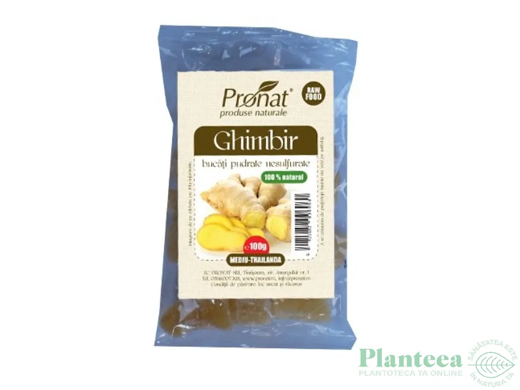 Ghimbir confiat bucati 100g - PRONAT
