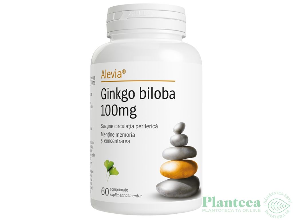 Ginkgo biloba 100mg 1x60cp - ALEVIA