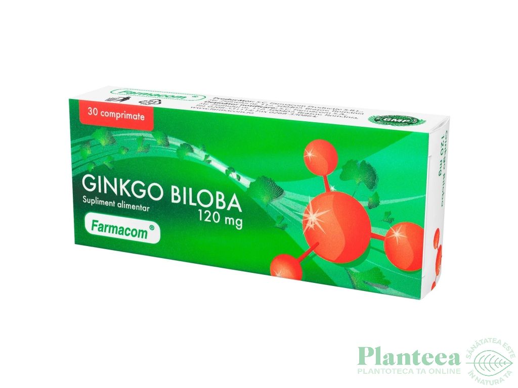 Ginkgo biloba 120mg 30cps - FARMACOM