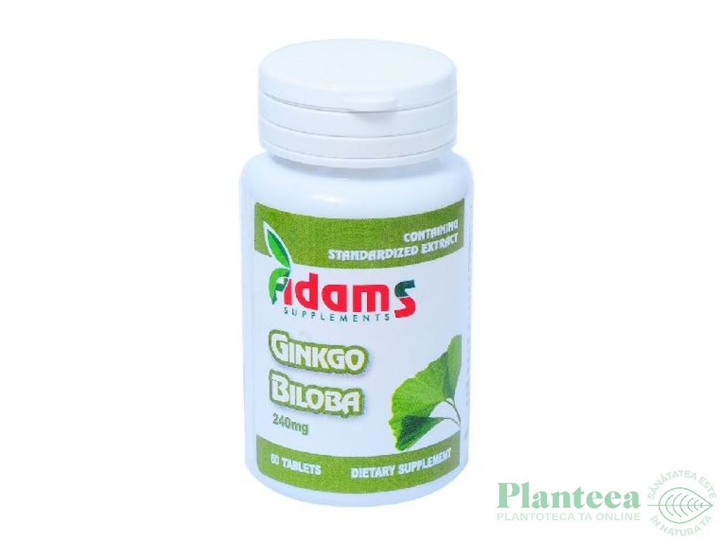 Ginkgo biloba 240mg 60cp - ADAMS