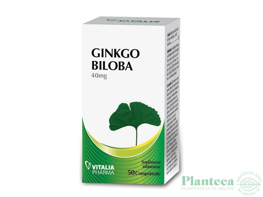 Ginkgo biloba 40mg 50cp - VITALIA K